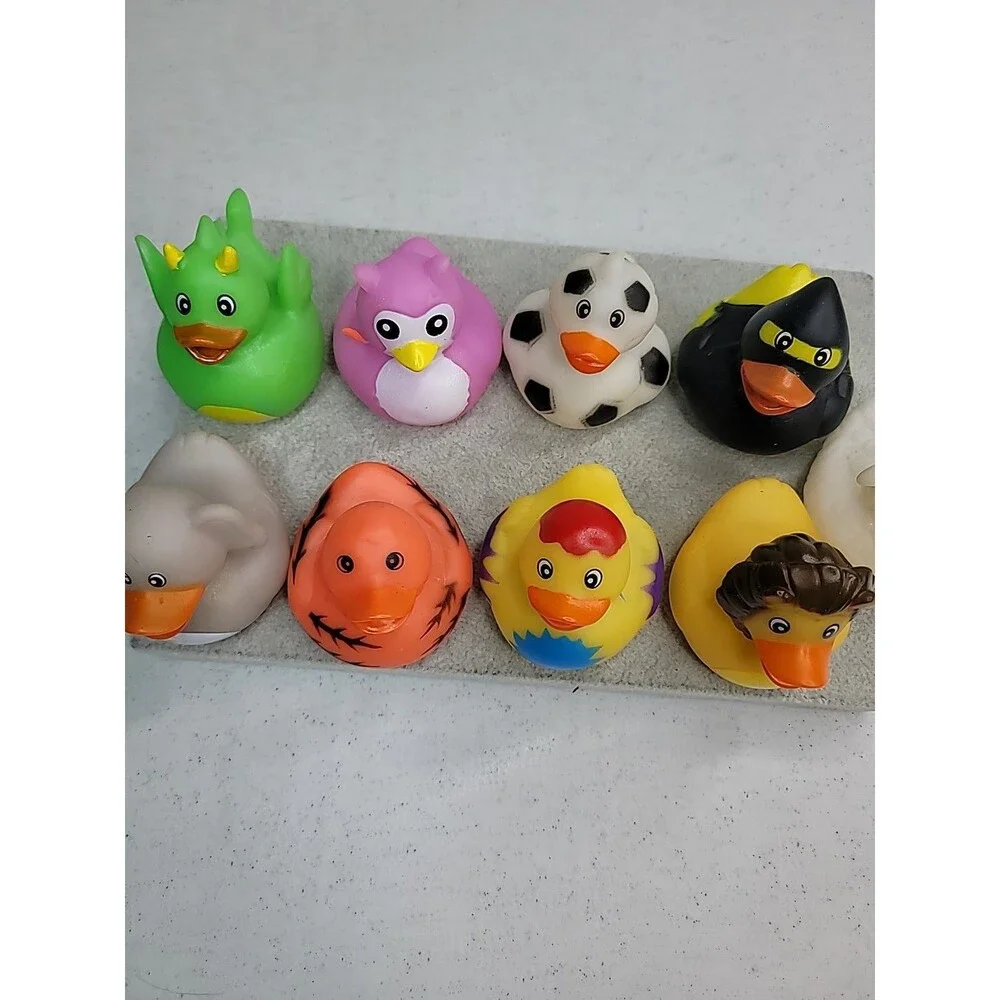 Rubber Ducks in Bulk, Assortment Duckies for Jeep Ducking Duck Lot Of 9